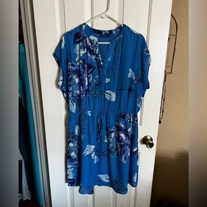 Apt. 9 blue floral knee-length dress